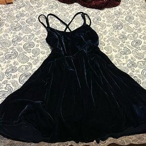 Formal velvet navy dress